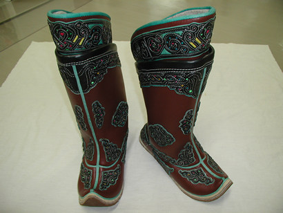 モンゴル祭礼用靴の画像